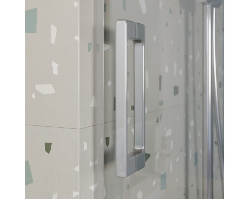 Шторка на ванну Cezares Tandem Soft VF-2 190х145 профиль Хром стекло прозрачное