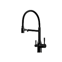Смеситель для кухни SANCOS Garda SC4009MB с подключением фильтра для воды, матовый черный