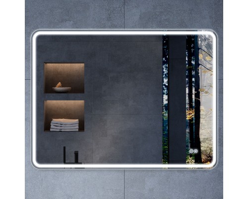 Зеркало LED Vincea VLM-3VC100-2 1000х800 c сенсорным выключателем и антизапотевание