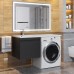 Тумба под стиральную машину подвесная Uperwood Magenta 45х50х55 см, черная