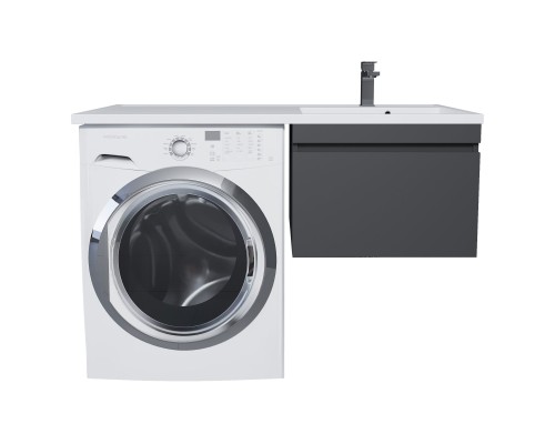 Тумба под стиральную машину подвесная Uperwood Magenta 55х50х55 см, черная