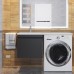 Тумба под стиральную машину подвесная Uperwood Magenta 45х50х55 см, черная