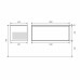 Тумба с раковиной 100 см, Uperwood Next Premium, белая, 1 ящик