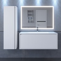 Тумба под раковину 100 см, Uperwood Next Premium, белая, 1 ящик