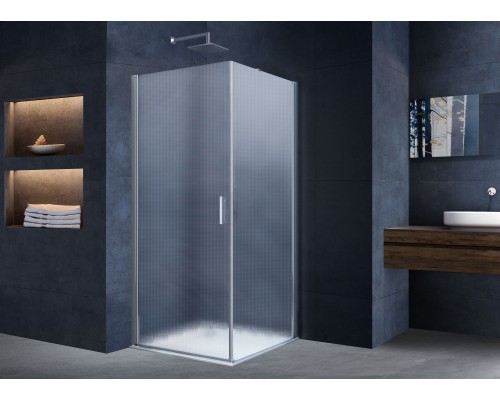 Душевой уголок Vincea Alpha VSR-3ALP9090MT, 90x90, хром, стекло текстурное