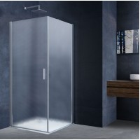 Душевой уголок Vincea Alpha VSR-3ALP9090MT, 90x90, хром, стекло текстурное