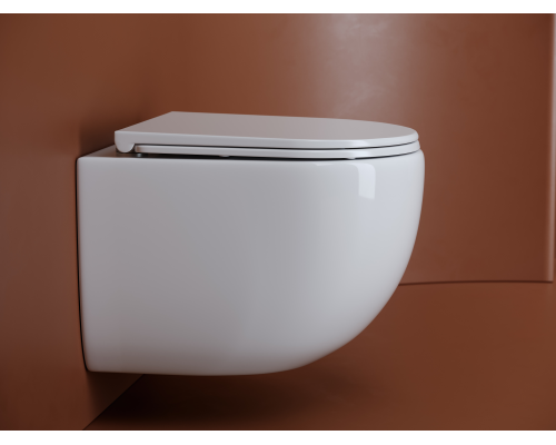 Подвесной унитаз UP безободковый, смыв Торнадо CN4007