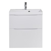 Тумба под раковину BelBagno Marino 60 MARINO-H60-600-2C-SO-BL-P подвесная Bianco Lucido