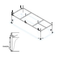 Металлический каркас для акриловой ванны Cezares PLANE-190-90-MF