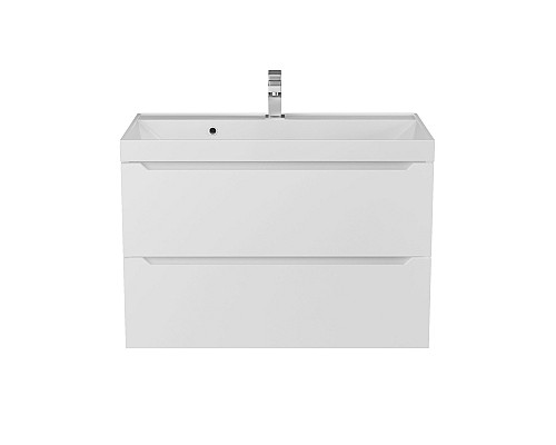 Тумба с раковиной Uperwood Tanos 80 см, белая