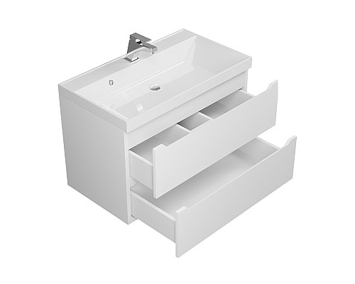 Тумба с раковиной Uperwood Tanos 80 см, белая