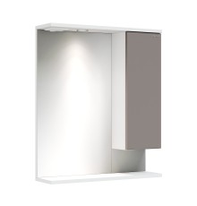 Шкаф-зеркало Onika Марви 60 мокко, правый, с подсветкой