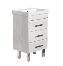 Тумба с раковиной Comforty Никосия-50Н дуб белый Fest 50 F01