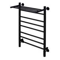 Полотенцесушитель водяной Comfysan Luce W-8 80/40 с полкой, черный
