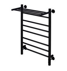 Полотенцесушитель водяной Comfysan Luce W-8 80/40 с полкой, черный