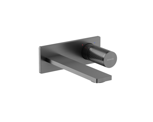 Смеситель для раковины SANCOS Nexus с внутренней частью, вороненая сталь, SC9013GG