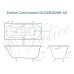 Ванна чугунная Delice Continental 160х70 с отверстиями под ручки и антискользящим покрытием