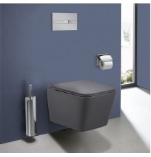 Унитаз подвесной Vincea Q-Line VT1-12MA безободковый антрацит матовый с микролифтом