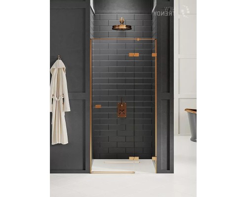 Дверь в нишу NEW TRENDY AVEXA COPPER BRUSHED 120x200 EXK-3540 брашированная медь