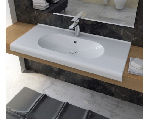 Раковина ISVEA Sentimenti накладная 1000x450x170 белый 10SM50100SV