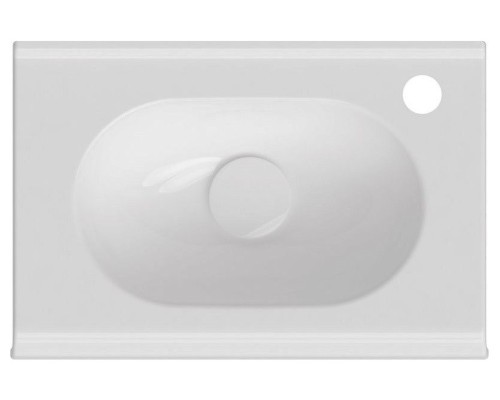 Раковина ISVEA Sentimenti накладная 450x300x165 справа белый 10SM50045SV
