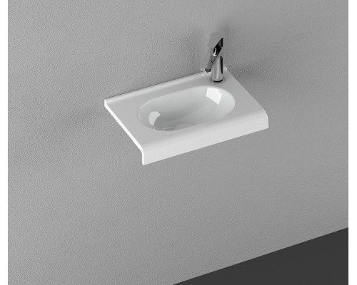 Раковина ISVEA Sentimenti накладная 450x300x165 справа белый 10SM50045SV