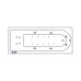Ванна гидромассажная EXCELLENT Aurum Slim 150x70 LUX хром