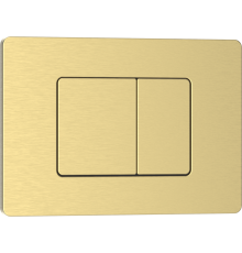 Клавиша смыва Iberica Blanca Inox-C 246x165, золото, матовый, нержавеющая сталь