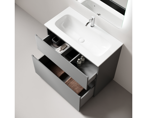 Тумба под раковину Напольная Sancos Folk Floor 89 FL90FES Ergraut soft