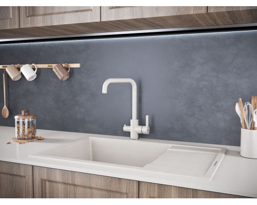 Смеситель для кухни Paulmark Logas Lo213021-328 Бежевый