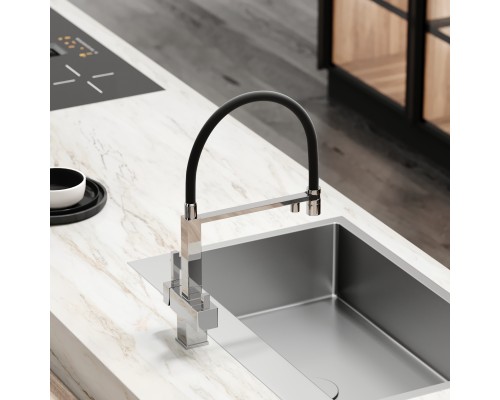 Смеситель для кухни SANCOS Moro SC4006CH с подключением фильтра для воды, хром