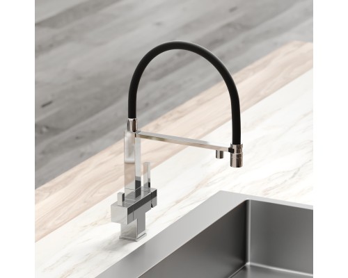 Смеситель для кухни SANCOS Moro SC4006CH с подключением фильтра для воды, хром