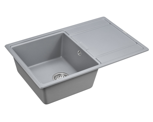Кухонная мойка Paulmark Flugen 78 PM217850-GRM Серый металлик