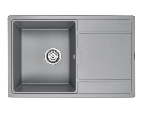 Кухонная мойка Paulmark Flugen 78 PM217850-GRM Серый металлик