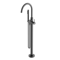 Смеситель для ванны напольный SANCOS Etna, вороненая сталь, SC9009GG