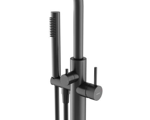 Смеситель для ванны напольный SANCOS Etna, вороненая сталь, SC9009GG