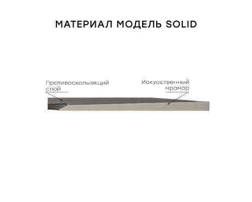Душевой поддон, Solid 140х90 Черный матовый