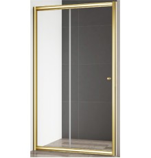Душевая дверь Cezares Gubileo 140 GIUBILEO-BF-1-140-C-G профиль Золото стекло прозрачное