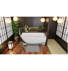 Ванна угловая из искусственного камня Flere Mail 170x85x59 R (белый матовый)