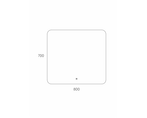 Зеркало Taliente Zled-B с LED-подсветкой, 80x70см, прямоугольное