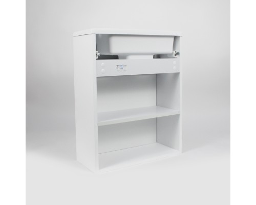 Тумба под раковину подвесная Uperwood Modul 50х21х60 см, белая/графит