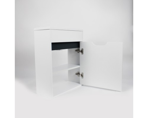 Тумба под раковину подвесная Uperwood Modul 50х21х60 см, белая/графит