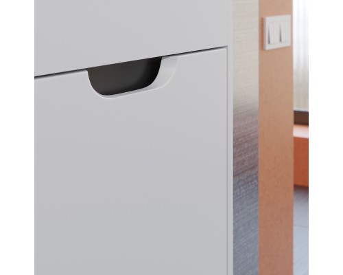 Тумба под раковину подвесная Uperwood Modul 50х21х60 см, белая/графит