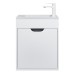 Тумба под раковину подвесная Uperwood Modul 50х21х60 см, белая/графит