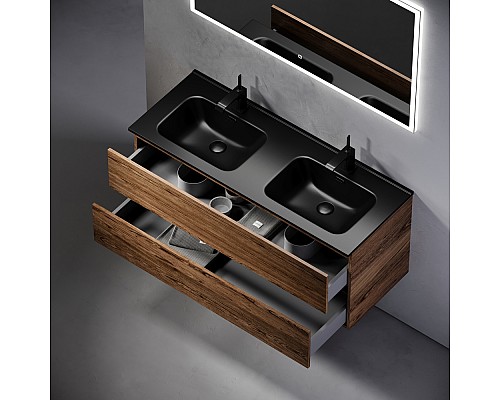 Тумба подвесная SANCOS Urban 1190х450х550, c двумя ящиками, дуб чарльстон UUR120-2ECH Тумба подвесная SANCOS Urban 1190х450х550, c двумя ящиками, дуб чарльстон UUR120-2ECH