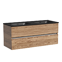 Тумба подвесная SANCOS Urban 1190х450х550, c двумя ящиками, дуб чарльстон UUR120-2ECH