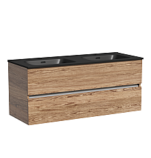 Тумба подвесная SANCOS Urban 1190х450х550, c двумя ящиками, дуб чарльстон UUR120-2ECH