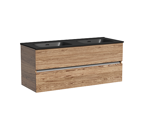 Тумба подвесная SANCOS Urban 1190х450х550, c двумя ящиками, дуб чарльстон UUR120-2ECH Тумба подвесная SANCOS Urban 1190х450х550, c двумя ящиками, дуб чарльстон UUR120-2ECH