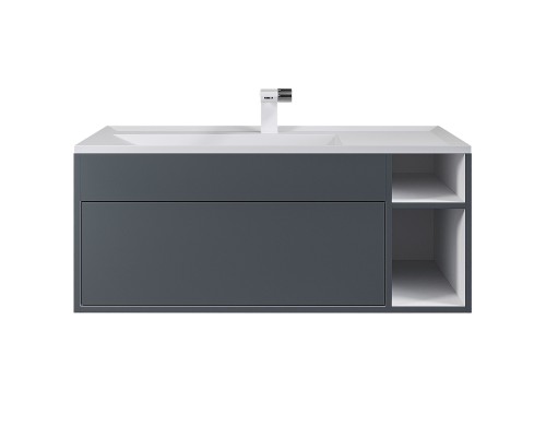 Тумба под раковину подвесная Uperwood Lotus Premium 100х50х42 см, серая