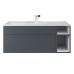 Тумба под раковину подвесная Uperwood Lotus Premium 100х50х42 см, серая